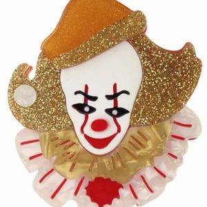 Pennywise It horror pinup girl brooch
